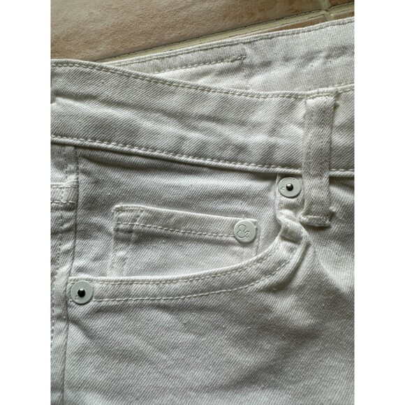 & Denim Worn‎ Once Dharla Skinny regular waist white jeans Women Size 28 x 32 - Picture 5 of 10